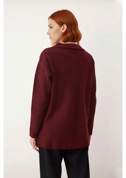 Kadın Polo Yaka Selanik Triko Kazak Rahat Regular Kalıp Kışlık Soğuk Havalar Için Ideal Seçim modelleri