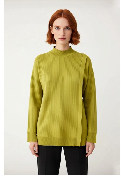 Kadın Günlük Giyim Için Regular Kalıp Ribana Dokulu Tesettür Triko Kazak Uzun Kollu ve Şık fiyatları