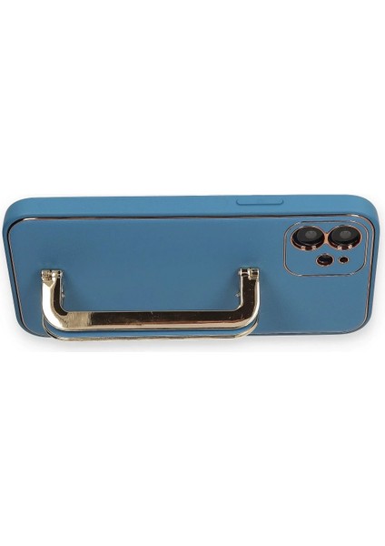 Newface iPhone 12 Kılıf Coco Elit Kapak - Mavi modelleri