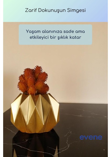 Vazo Küçük Vazo Masa Üstü Vazo Ev Dekorasyon Vazo Altın Eskitme Renk Model 64 fiyatları