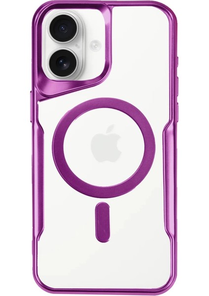 Newface iPhone 16 Kılıf Boyi Magsafe Silikon Kapak - Pembe