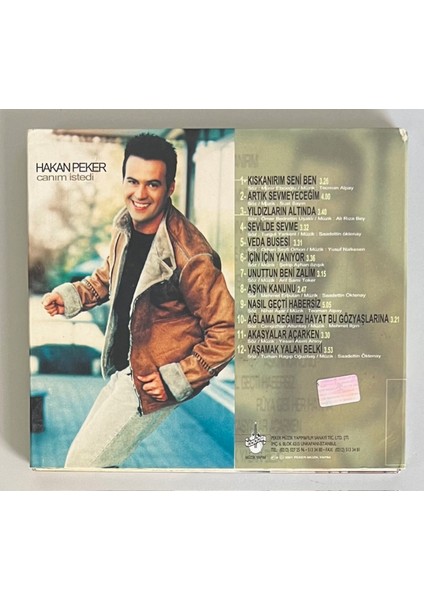 Hakan Peker Canım Istedi CD (Orijinal Dönem 2.el CD Yüzeysel Çizikler) fiyatları