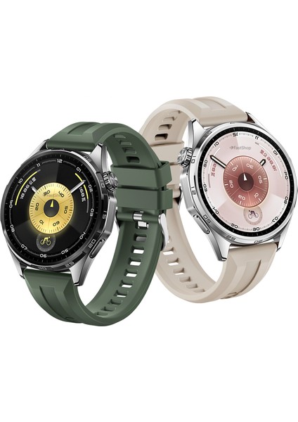 Huawei Watch Gt4 / Gt5 / Gt5 Pro / Gt6 / Gt6 Pro 46MM Uyumlu 22MM Tokalı Lansman Silikon Kordon