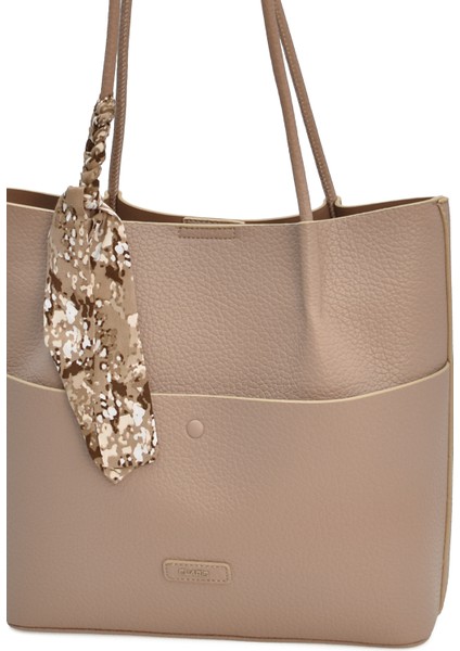 Şal Charm'lı Tote Kadın Omuz Çantası Elaris ELA01996 fırsatları