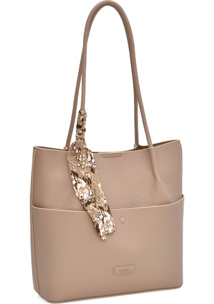 Şal Charm'lı Tote Kadın Omuz Çantası Elaris ELA01996 indirimleri