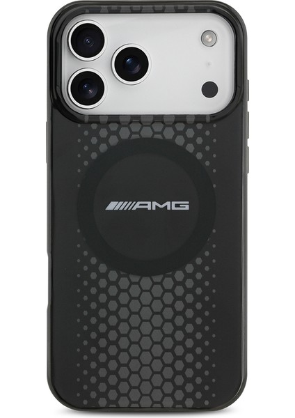 iPhone 17 Pro Max Kılıf Amg Orjinal Lisanslı Çift Katmanlı Büyük Logolu Petek Desenli Kapak Siyah modelleri