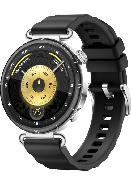 Huawei Watch Gt4 / Gt5 / Gt6 41 mm / Gt5 Pro 42 mm Uyumlu 18MM Tokalı Lansman Silikon Kordon