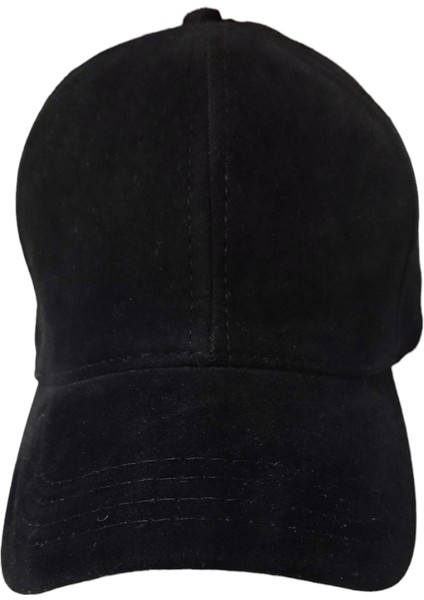 Kadife Arkası Cırtlı Ayarlanabilir Unisex Kep Şapka Siyah modelleri