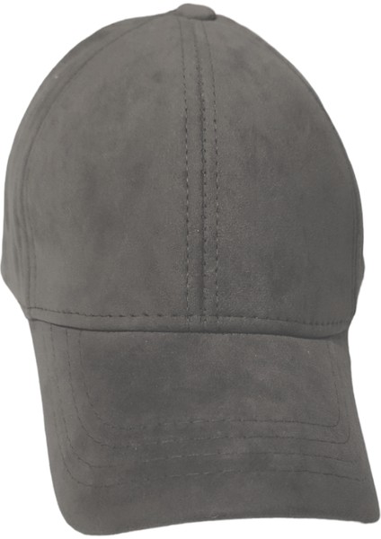 Kadife Arkası Cırtlı Ayarlanabilir Unisex Kep Şapka Gri fiyatları