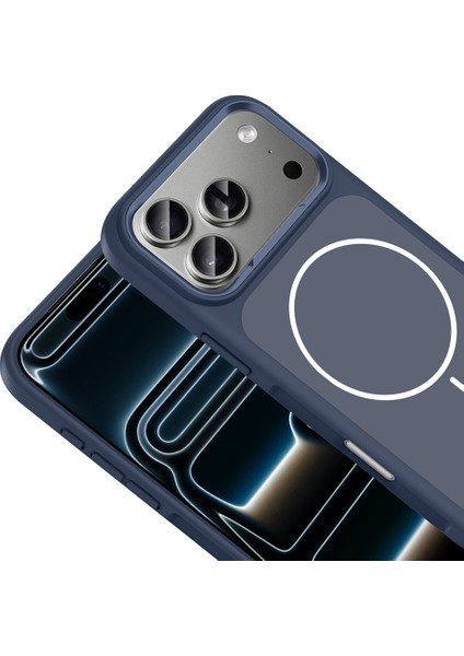 Apple iPhone 17 Pro Max Uyumlu Magsafe Sarj Destekli Metal Kamera Çerçeveli Şık Kılıf fiyatları
