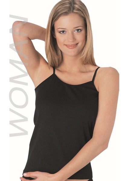 Ip Askılı Siyah Ribana Atlet % 100 Cotton Atlet 3’lü Paket 201 -3s