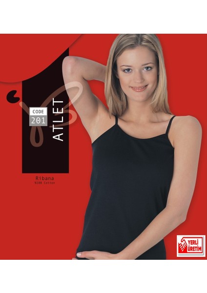 Ip Askılı Siyah Ribana Atlet % 100 Cotton Atlet 3’lü Paket 201 -3s fiyatları