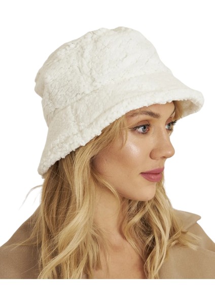 Kadın Teddy Bucket Kova Şapka Ekru fiyatları