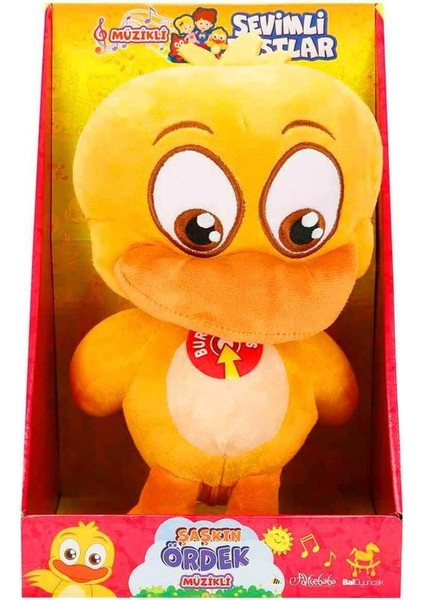 Bal Pelüş Sevimli Dostlar Şaşkın Ördek BAL55115 Müzikli Pilli 23 cm 10M+