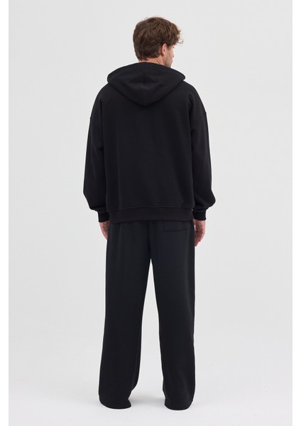 Unisex Rahat Bol Kesim "Havoc" Kapüşonlu Sweatshirt