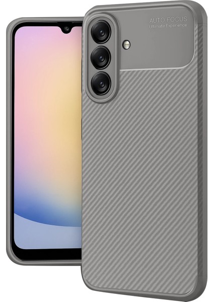 Samsung Galaxy A17 Kamera Korumalı (Karbon Tasarım) Koruyucu Lüx Silikon Kılıf