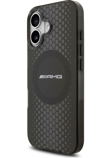 iPhone 17 Uyumlu Kılıf Amg Orjinal Lisanslı Çift Katmanlı Büyük Logolu Petek Desenli Kapak Siyah fiyatları