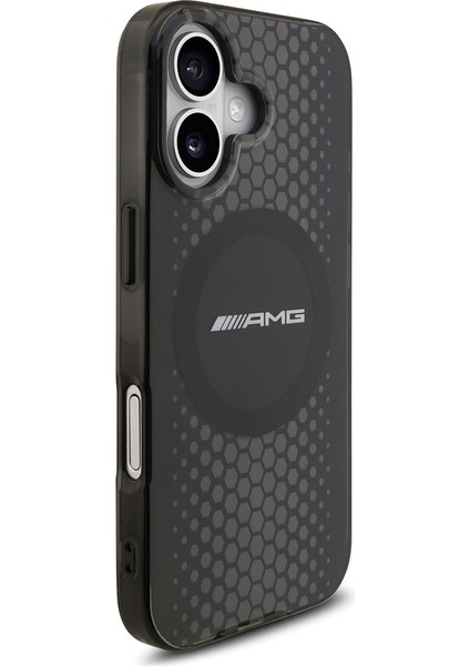 iPhone 17 Uyumlu Kılıf Amg Orjinal Lisanslı Çift Katmanlı Büyük Logolu Petek Desenli Kapak Siyah fırsatları