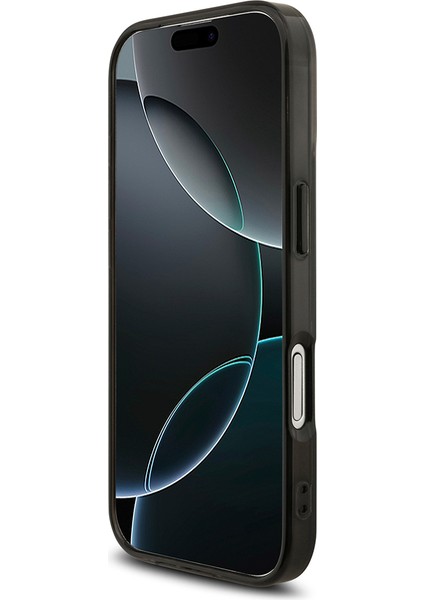 iPhone 17 Uyumlu Kılıf Amg Orjinal Lisanslı Çift Katmanlı Büyük Logolu Petek Desenli Kapak Siyah indirimleri