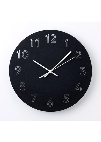 Tunnis Duvar Saati Siyah 30 Cm
