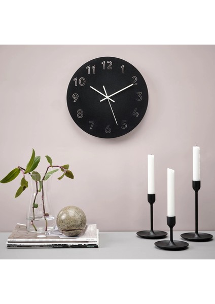 Tunnis Duvar Saati Siyah 30 Cm fiyatları