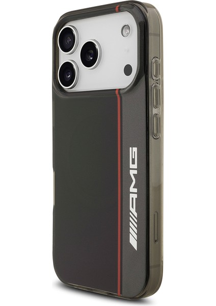 iPhone 17 Pro Max Kılıf Amg Lisanslı M-Safeli Iml Baskı Logolu Çift Katmanlı Bow Lines Kapak Siyah fiyatları