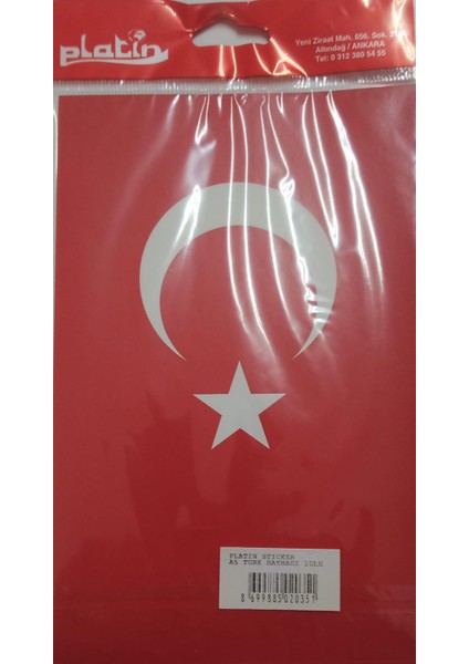 A5 Türk Bayrağı 10LU Stickers