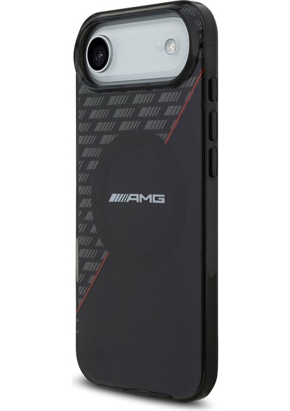 iPhone 17 Air Kılıf Amg Lisanslı M-Safeli Çift Katmanlı Kırmızı Çapraz Çizgili Kapak Siyah-Kırmızı fiyatları