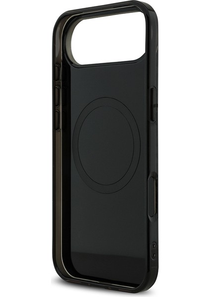 iPhone 17 Air Kılıf Amg Lisanslı M-Safeli Çift Katmanlı Kırmızı Çapraz Çizgili Kapak Siyah-Kırmızı