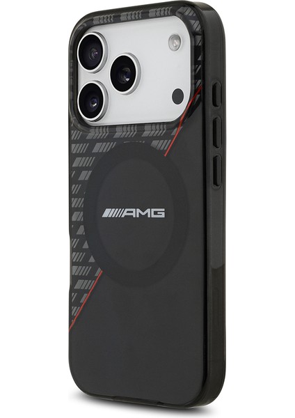 iPhone 17 Pro Kılıf Amg Lisanslı M-Safeli Çift Katmanlı Kırmızı Çapraz Çizgili Kapak Siyah-Kırmızı fiyatları