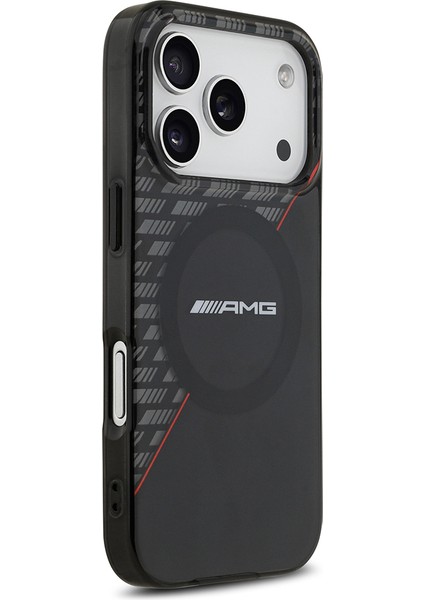 iPhone 17 Pro Kılıf Amg Lisanslı M-Safeli Çift Katmanlı Kırmızı Çapraz Çizgili Kapak Siyah-Kırmızı fırsatları