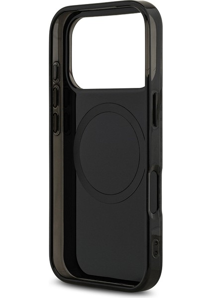 iPhone 17 Pro Kılıf Amg Lisanslı M-Safeli Çift Katmanlı Kırmızı Çapraz Çizgili Kapak Siyah-Kırmızı