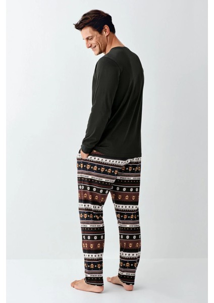 3462 Erkek Fume Uzun Kollu Pijama Takımı fırsatları