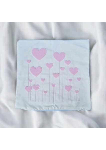 Kalpli Pamuklu Nakışlı Kare Panç (Punch) Kırlent Kılıfı fiyatları