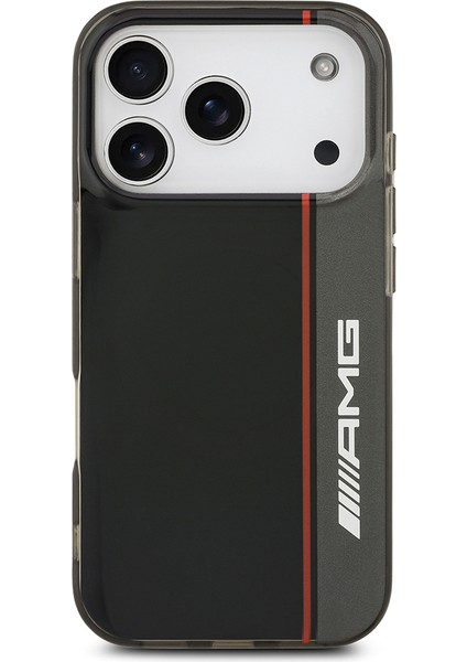 iPhone 17 Pro Kılıf Amg Lisanslı M-Safeli Iml Baskı Logolu Çift Katmanlı Bow Lines Kapak Siyah modelleri