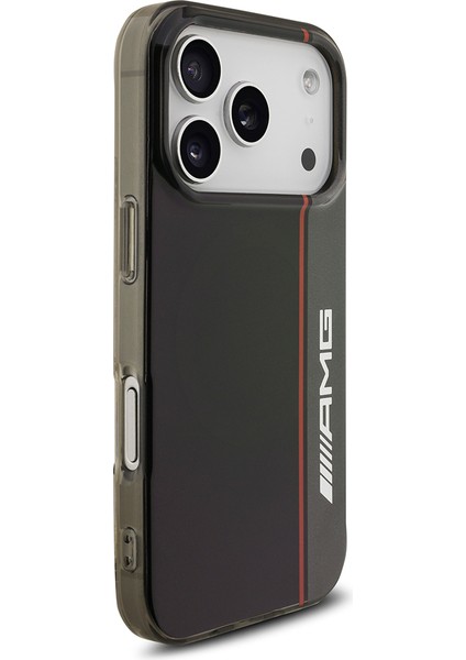 iPhone 17 Pro Kılıf Amg Lisanslı M-Safeli Iml Baskı Logolu Çift Katmanlı Bow Lines Kapak Siyah fırsatları