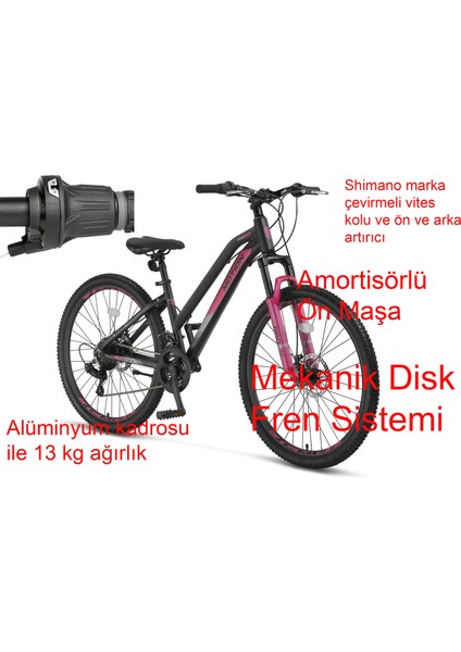 Motion 24 Jant Disk Fren Genç Kız Bisikleti 2479 (130 / 155 cm Arası Boy) fırsatları