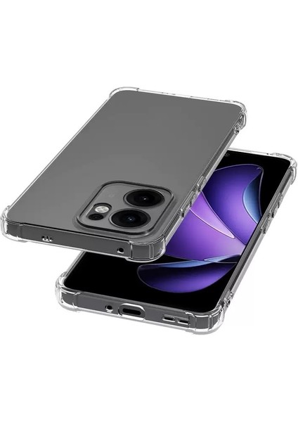 Oppo Reno 14F 5g Uyumlu Köşe Korumalı Darbelere Dayanıklı Antishock Airbag Şeffaf Kapak fiyatları