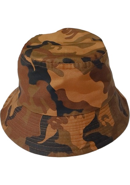 Yazlık Kamuflaj Kova Şapka Kahverengi fiyatları