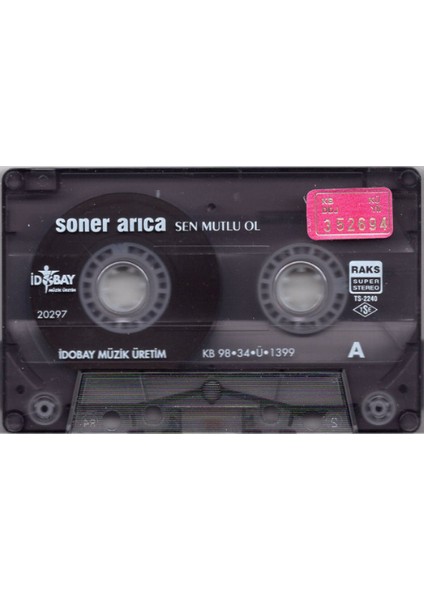Soner Arıca – Sen Mutlu Ol (Cover & Remix) – Kaset – 1998- Ambalajında modelleri