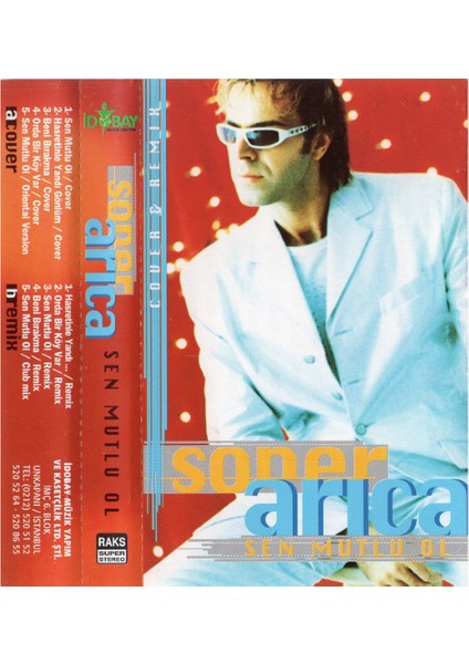 Soner Arıca – Sen Mutlu Ol (Cover & Remix) – Kaset – 1998- Ambalajında indirimleri