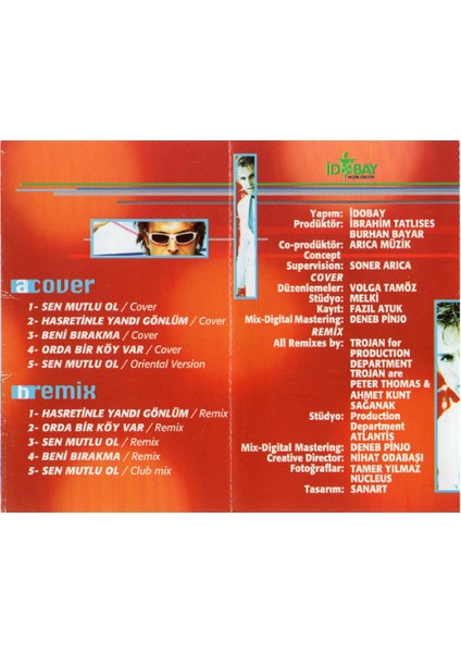 Soner Arıca – Sen Mutlu Ol (Cover & Remix) – Kaset – 1998- Ambalajında