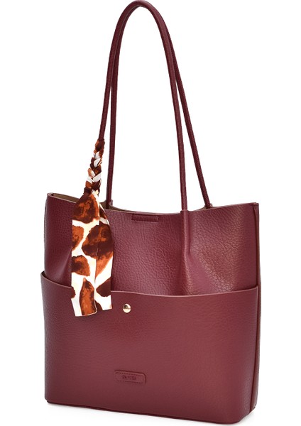 Şal Charm'lı Tote Kadın Omuz Çantası Elaris ELA01996 modelleri