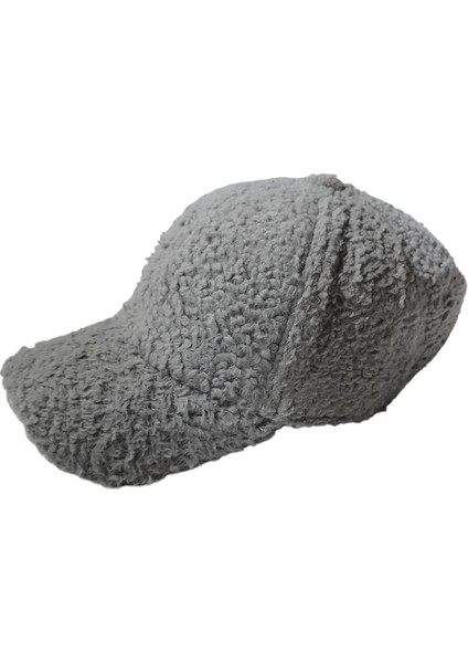 Peluş Teddy Arkası Cırtlı Ayarlanabilir Kep Şapka Gri fiyatları