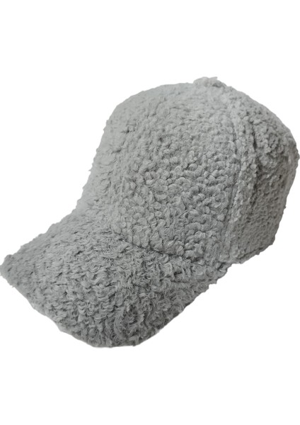 Peluş Teddy Arkası Cırtlı Ayarlanabilir Kep Şapka Gri modelleri