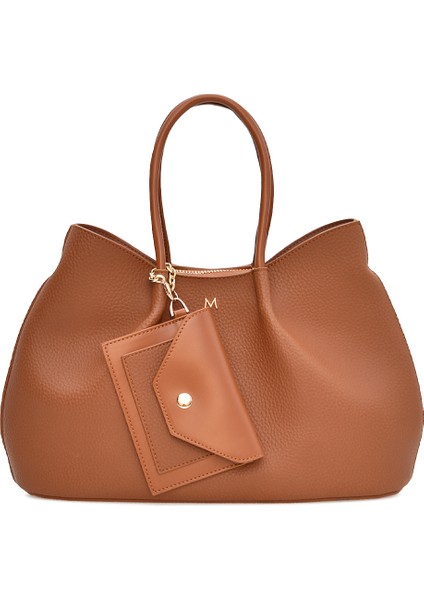 Cüzdan Charm'lı Tote Kadın Omuz Çantası ELA01995