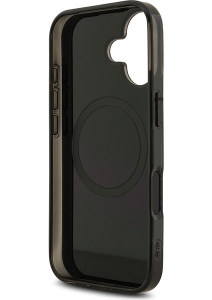 iPhone 17 Kılıf Amg Lisanslı M-Safeli Çift Katmanlı Kırmızı Çapraz Çizgili Kapak Siyah-Kırmızı