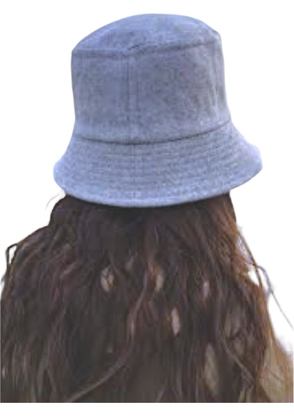 Kışlık Kaşe Bucket Kova Şapka Gri fiyatları