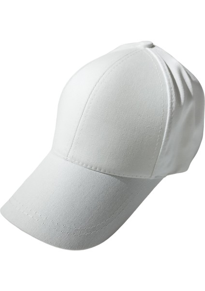 Arkası Ayarlı Basıc Şapka Unısex Beyaz fiyatları