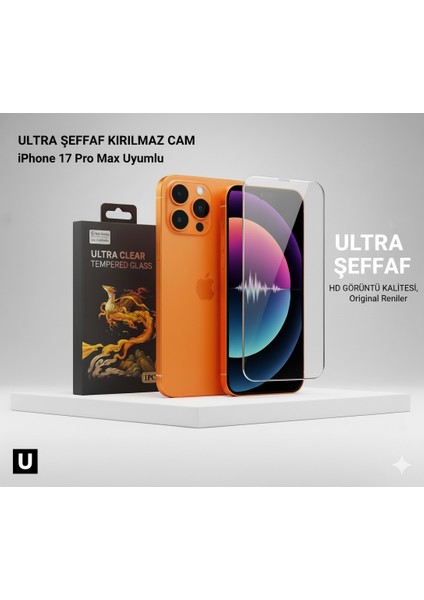 Iphone 16 Pro Max Uyumlu Temperli Hd Cam Ekran Koruyucu Kırılmaz Premium Cam indirimleri